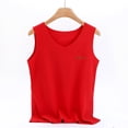 thumbnail image 2 of JDQJBZ Womens Sleeveless Sweater Vest Thermal Solid Color V Neck Warm Layering Undershirt Top, 2 of 4
