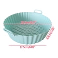 thumbnail image 3 of TIMIFIS Air Silicone Pots en pour Friteuse à, Panier en Silicone pour Friteuse à Air Chaud, Accessoires de Four pour Friteuses à Air Sûrs pour les Aliments, Remplacement du Papier Parchemin, Doublure Réutilisable en Silicone pour Friteuse à Air s'Adapte à la Friteuse à Air, 3 of 7