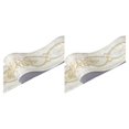 thumbnail image 4 of Decodeary Wood Marbling SelfAdhesive Skirting Line Exquisite Workmanship And Retro Fashion PVC Waterproof Waist Line For Wall PVC green peony 2Set, 4 of 6