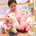 thumbnail image 4 of White White Llama Plush Doll Soft Stuffed Toy For Boys And Girls, 4 of 6