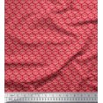 thumbnail image 1 of Soimoi Crepe Silk Fabric Brush Stroke Abstract Printed Fabric 1 Yard 42 Inch Wide, 1 of 3