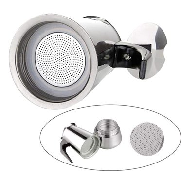 Stainless Steel Espresso Stove Top Coffee Maker Italian Percolator handle Pot
