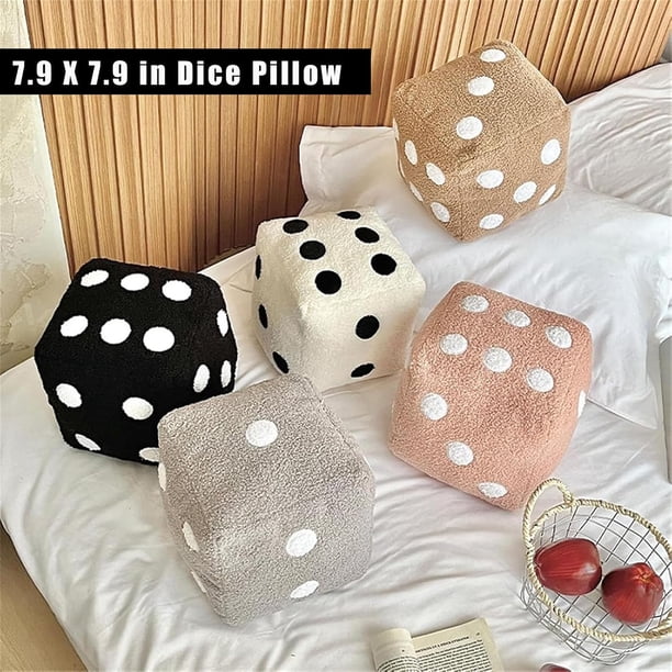 Eoozwa Oreiller en dés Jouet Cube en Peluche Doux pour Canapé Chaise Décoration Maison Cadeau Mignon et Original pour Tous Âges Cadeau d'Anniversaire Saint-Valentin