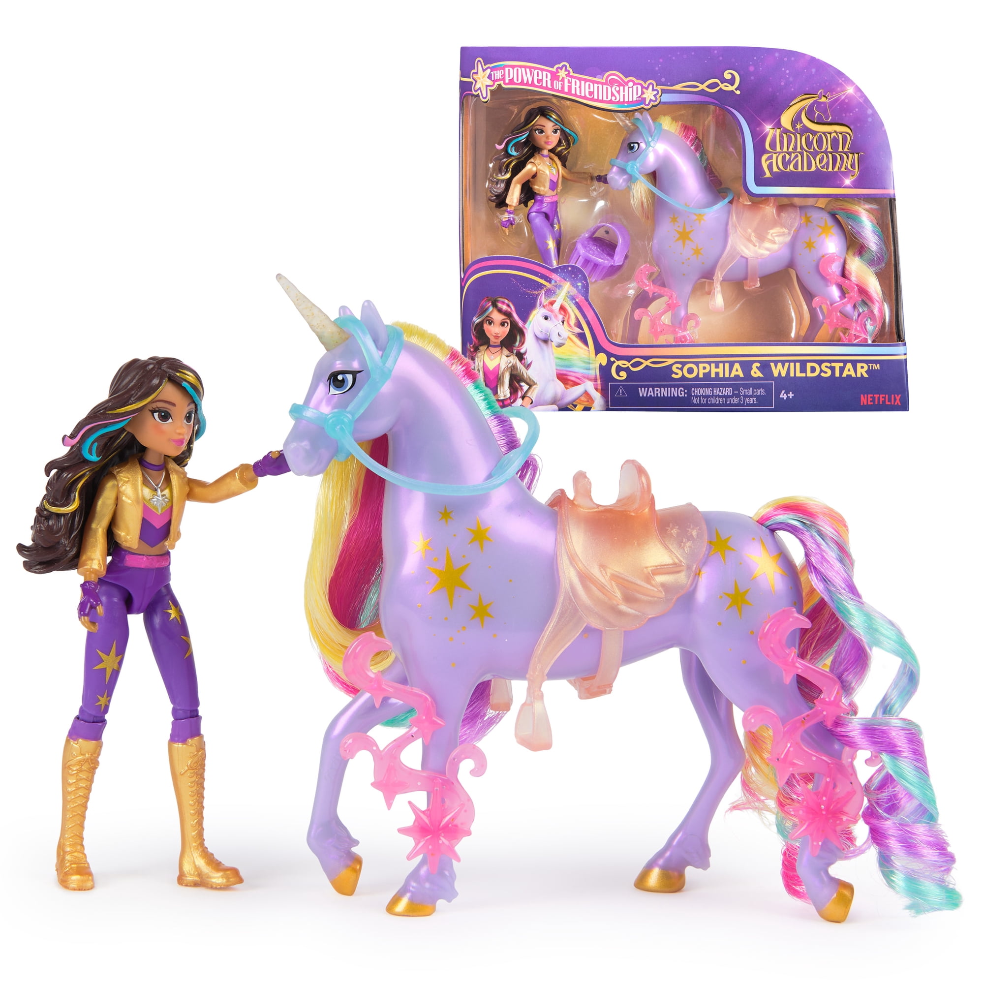 Poupée Unicorn Academy Ava – Pouvoir De L’Amitié, 24 Cm, Avec Peluche Et 7 Accessoires, 9 Articulations
