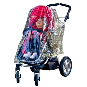 Jolly Jumper Weathershield pour poussette simple | ENTREPRISE FIÈREMENT CANADIENNE | Housse transparente sans phtalates contre la pluie et le vent avec protection UV | Conception ventilée
