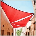 thumbnail image 1 of Tophomer 12 ft Triangle Sun Shade Sail Shelter Canopy, Red, 1 of 5