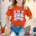 thumbnail image 2 of XDZJLR T-Shirts Filles Enfants Graphique de Pâques Coupe Ample Manches Courtes Col Rond pour Garçons Vêtements 8-9 Ans, 2 of 4