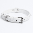 thumbnail image 2 of ATHENS Leather Dog Collar Single Row Rhinestones, 2 of 3
