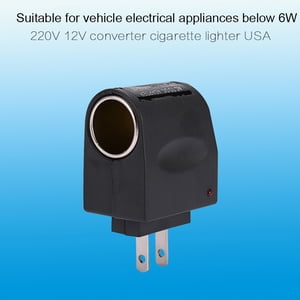 Ac à Dc Car Lighter Ac à DC Car Converter Ac à dc Car Adaptateur de puissance murale AC Aux 12V DC Adaptateur de convertisseur d'éclairage de chargeur de voiture US Connecteur