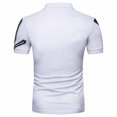 thumbnail image 4 of CEHVOM Men Short Sleeve Printing Turndown Pullover T Shirt Blouse Sale, 4 of 4