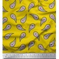 thumbnail image 1 of Soimoi Yellow Cotton Duck Fabric Floral & Paisley Printed Fabric 1 Yard 56 Inch Wide, 1 of 3