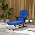 thumbnail image 2 of Outsunny Chaise Longue d'Extérieur avec Coussin, Chaise de Patio Inclinable et Pliable, 2 of 10