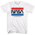 thumbnail image 1 of NASA Stripes White Adult T-Shirt 5Xl, 1 of 2
