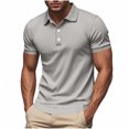thumbnail image 1 of Styesk T-Shirts pour Homme Chandail à Fermeture Éclair Imprimé Col à Revers Manches Longues Col Rabattu Blouse Chemise, 1 of 4