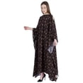 thumbnail image 3 of Moomaya Boat Neck Caftan Rayon Cover Up Printed Cold Shoulder Kaftan Maxi Dress, 3 of 6