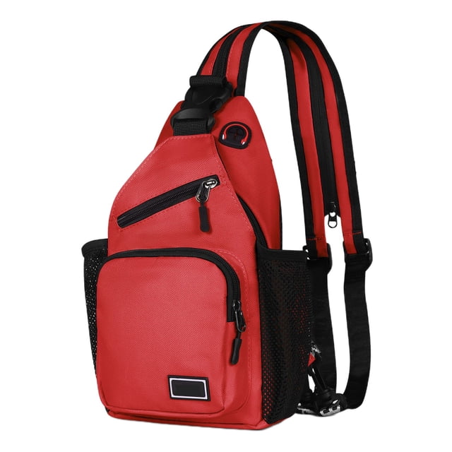 EGNMCR Women's Adjustable Crossbody Bag Convertible Chest Shoulder Bag With Multiple Pockets Nylon Backpack