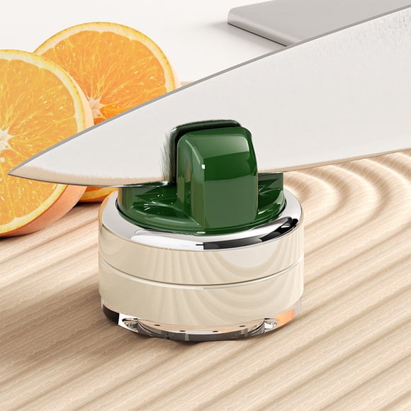Horivan Portable Suction Cup Fixed Kitchen Knife Sharpener, Double Groove Multifunctional Blade Grinding Tool For Fruit Knife Scissors