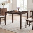 thumbnail image 2 of Gymax Farmhouse Kitchen Table Rectangular Dining Table w/Solid Rubber Wood Frame, 2 of 6