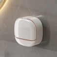 thumbnail image 1 of Wall Mounted Waterproof Soap Dish with Drainage Box Holder Bathroom, 1 of 9