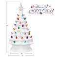 thumbnail image 2 of Gymax 14 Pouces Pré-Éclairé Décoration de Table Arbre de Noël Peint à la Main, 2 of 10