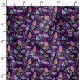 thumbnail image 2 of Soimoi Purple Poly Georgette Fabric Insect Print Fabric by The Yards 42 Inch Wide, 2 of 6