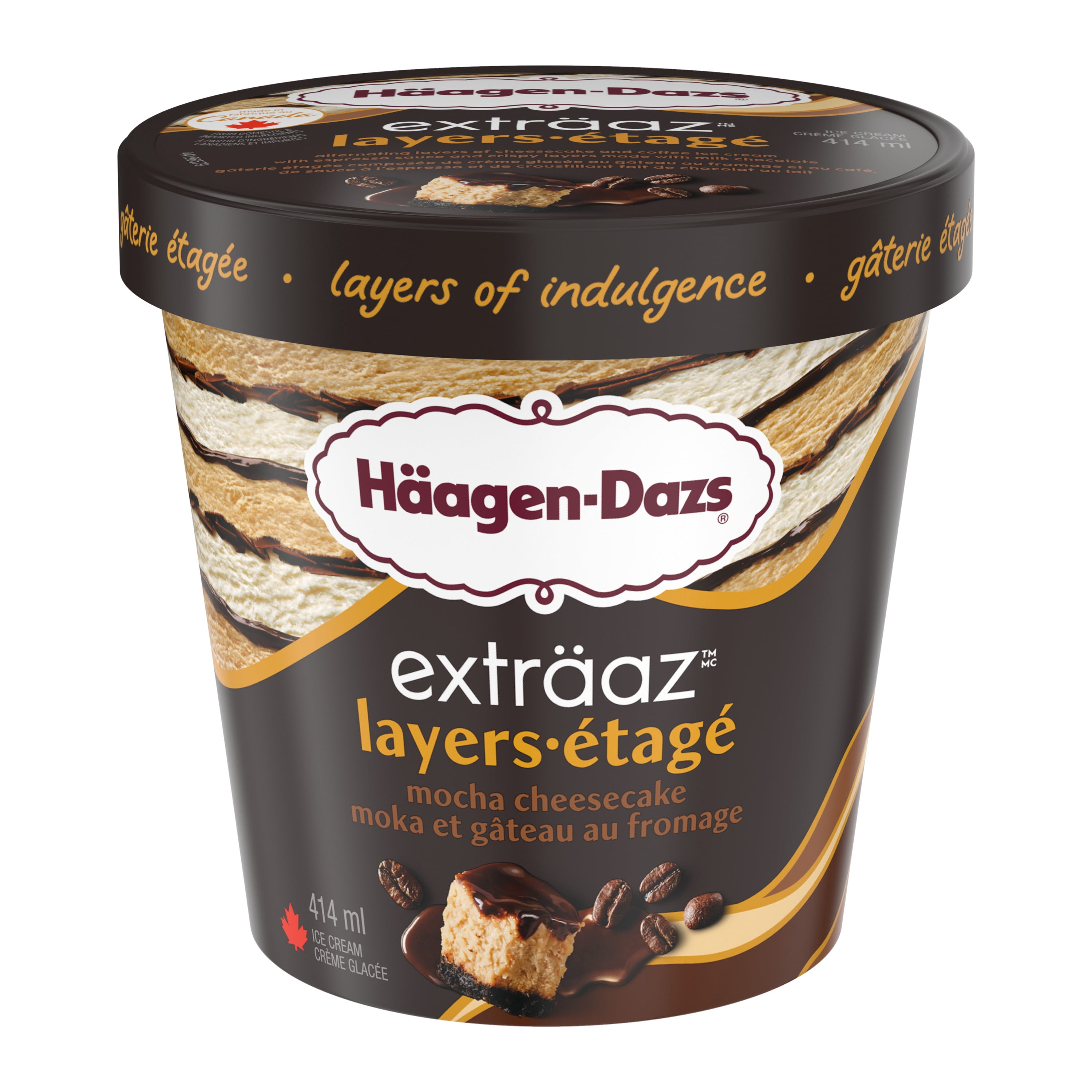 HÄAGEN-DAZS EXTRÄAZ Layers Mocha Cheesecake Ice Cream, 414 ml
