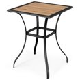 thumbnail image 1 of Patiojoy 28" Patio Bar Height Table Outdoor Steel Square Bar Table W/ Reinforced Steel Structure, 1 of 6