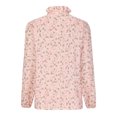 thumbnail image 2 of Innerwin Chemises à Manches Longues Blouse Femme Bureau Hauts Amples à Volants Imprimé Rose 4TG, 2 of 5