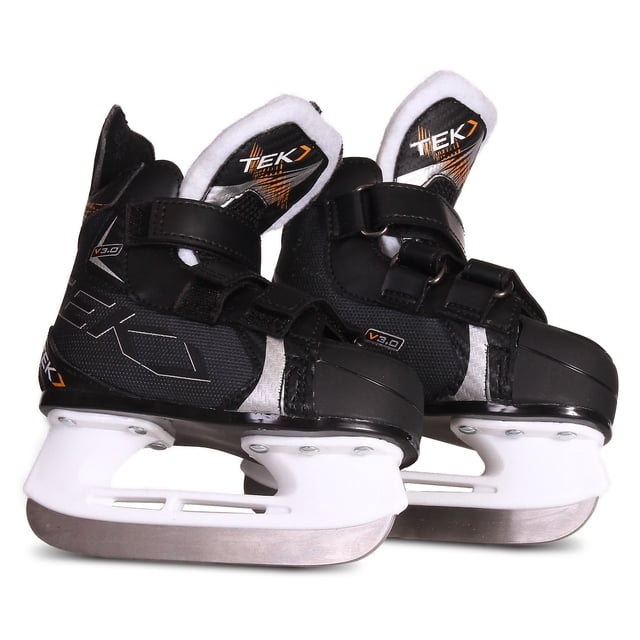 V3.0 Powertek Kid's Ice Hockey Skates_ Size YTH 6