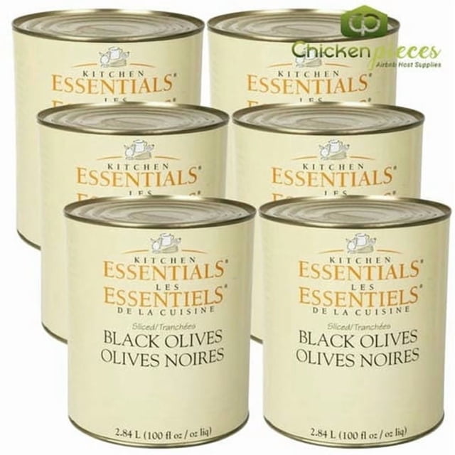 Kitchen Essentials Sliced Ripe Black Olives 2.84L/100oz