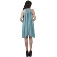 thumbnail image 4 of Moomaya Robes à Col Licou Imprimées pour Femmes, Tunique Sans Manches à Col Montant, Vêtements pour Femmes, 4 of 4