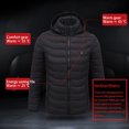 thumbnail image 3 of 8 Zone Heated Jacket USB Electric Hoodie Jacket Winter Warming Jacket Coat, 3 of 11