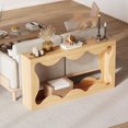thumbnail image 2 of Eastvita Farmhouse Entryway Console Table Slim Wood Sofa Table with Storage Shelf for Living Room/Rustic Natural Finish, 2 of 6