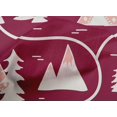 thumbnail image 5 of oneOone Cotton Poplin Magenta Fabric Mountain Pattern Craft Projects Decor Fabric Printed By The Yard 56 Inch Wide, 5 of 5