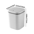 thumbnail image 3 of Chmadoxn Garbage Can, Trash Can Desktop Trash Can Office Bin With Lid Small Desktop Garbage Bin In Dormitory Bedroom Trash can, 3 of 6