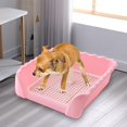 thumbnail image 4 of GROWTH TANK Training Pad Tray Dogs Mesh Toilet Detachable Pink Medium, 4 of 8