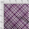 thumbnail image 2 of oneOone Cotton Poplin Purple Fabric Check Sewing Material Print Fabric By The Yard 42 Inch Wide, 2 of 4