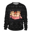 thumbnail image 3 of WILLBEST Mignons Zip Ups Hommes Automne et Hiver Tendance Décontractée Chandail Imprimé de Noël Col Rond Chandail à Capuchon, 3 of 3