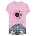 thumbnail image 4 of Blouses pour Femmes, Mode pour Femmes Blouse à Manches Courtes Imprimée, T-Shirt à Col Rond Amusant, 4 of 4