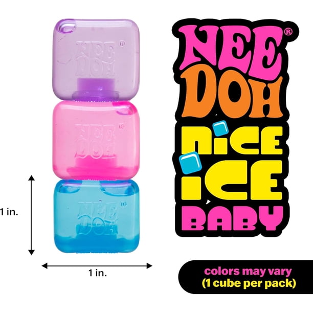 Schyling NEEDOH NICE iCE BABYスクイーズ　全色　4個 Schylling NeeDoh Nice Ice Baby - Sensory Squeeze Toy - Super Solid