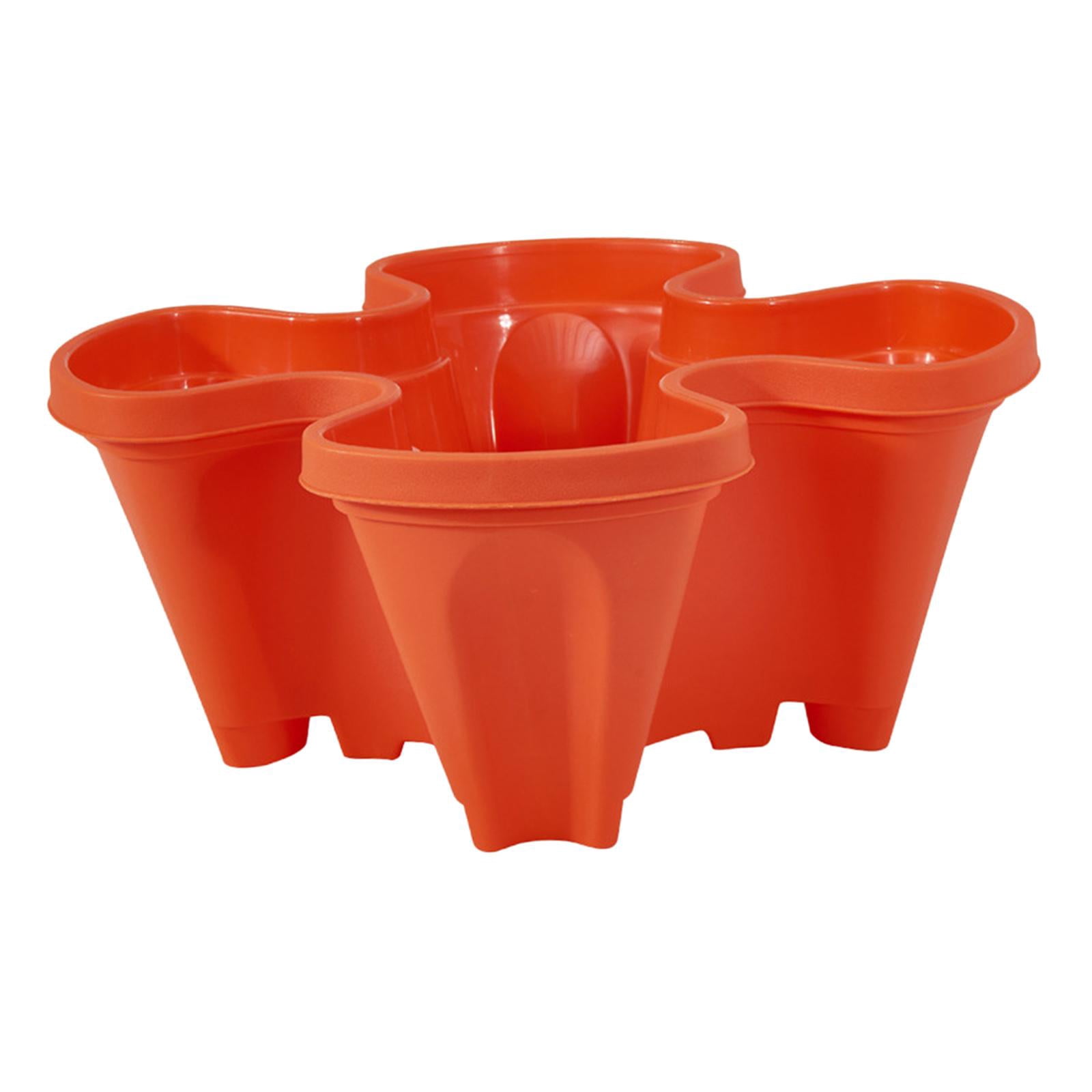 Almencla Jardinière de Jardinage Verticale Légumes Pot de Fleurs Jardin pour Poivrons Rouge