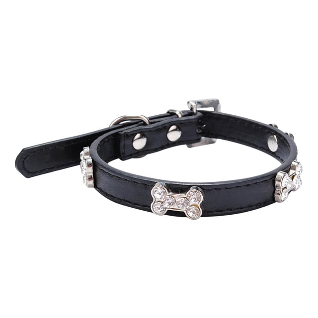 WIFKLSIIPG Shiny Rhinestone Pet Collar Bone Jewelry Dog Collar Small and Medium Dog Chain