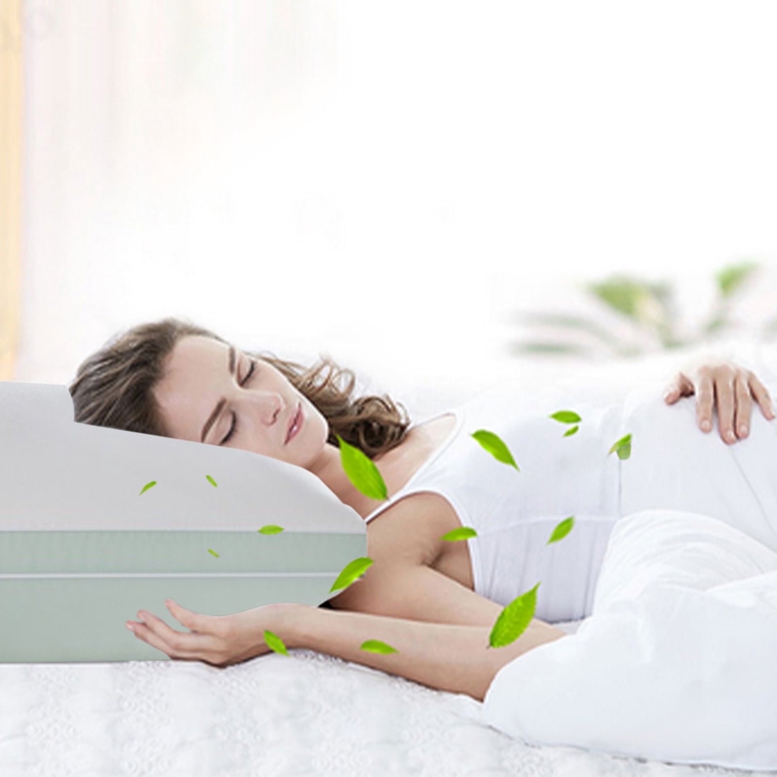Wzzjkit Hotel Grade Pillow Soft and Supportive Bed Pillow Suitable for Back Side and Stomach Sleepers Made of Friendly Fabric