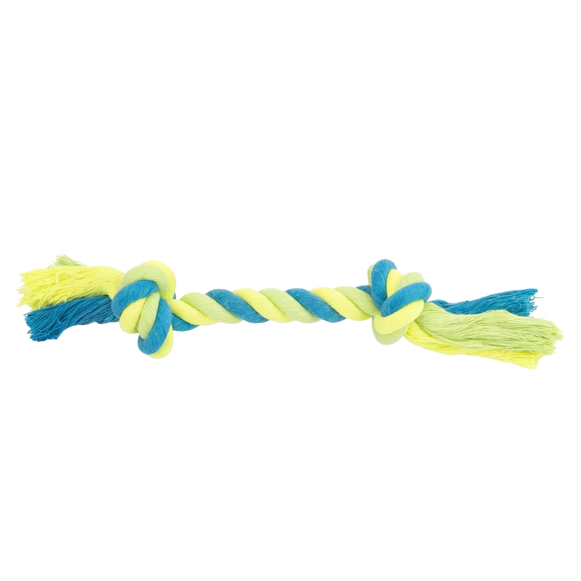 Jouet à mâcher pour chiens One Paw, corde nouée, tir à la corde, vert