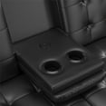 thumbnail image 3 of Mainstays Memory Foam Futon with Cupholder and USB, Black Faux Leather, 3 of 9