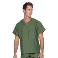 thumbnail image 1 of Landau Essentials Haut de Sarrau à Encolure en V : 1 Poche, Réversible, Unisexe, Coupe Classique Décontractée Sarraus Médicaux 7502, 1 of 1
