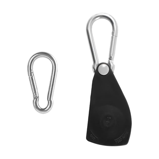 DOLITY Heavy Duty 1/4" Ratchet Anchor Rope Hook, Ratchet Pulley System, Securely Anchor Black