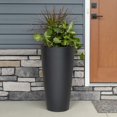 thumbnail image 4 of Step2 Tremont Pot de fleurs rond conique haut (noir onyx), 4 of 9