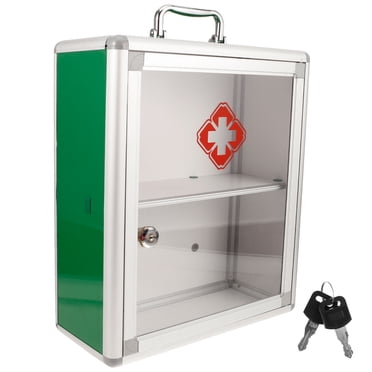 Wall Mount First-aid Case Cabinet Large Capacity First Aid Cabinet Medicine Cabinet (M)