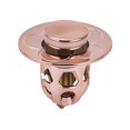 thumbnail image 2 of Oleegame 2PC Trashcans For Bedroom Washbasin Electroplating Drainer Bouncing Core Washbasin Pool Basin Copper Core Push Type Bouncing Core Leaking Plug Gold, 2 of 4